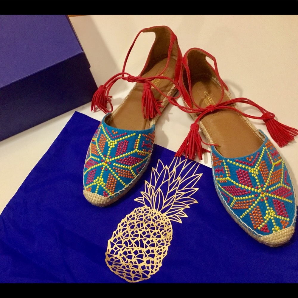 Aquazzura Palm Springs Tassel Espadrilles. - Picture 3 of 8